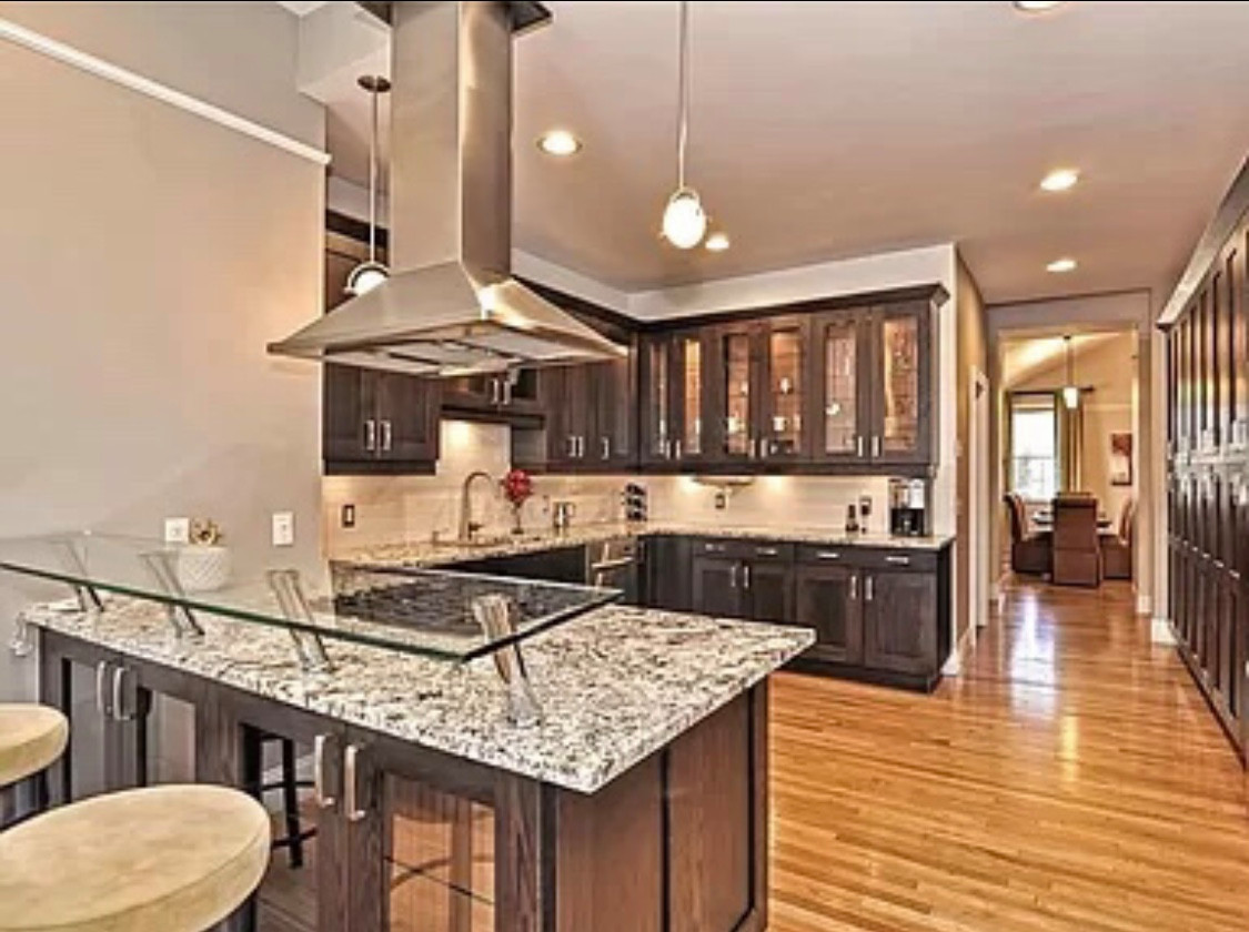 Granite island kitchen