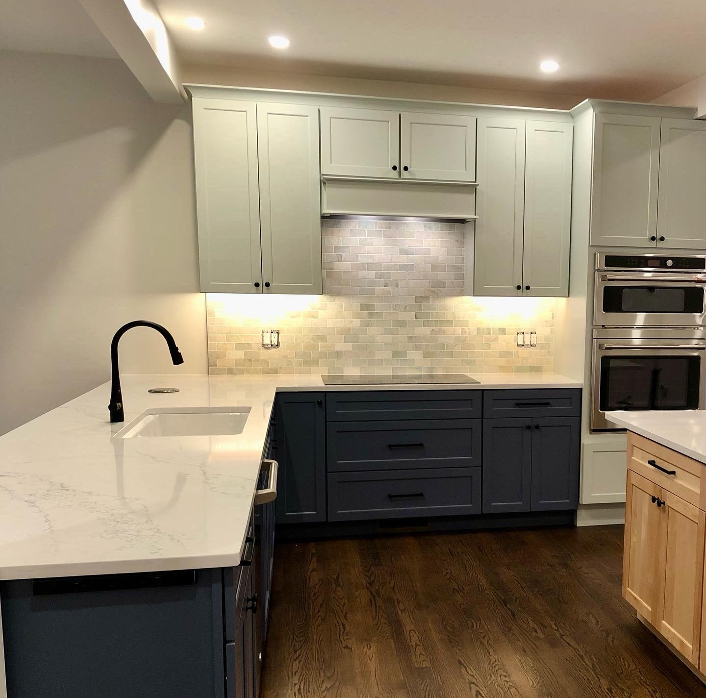 Kitchen with double ovens