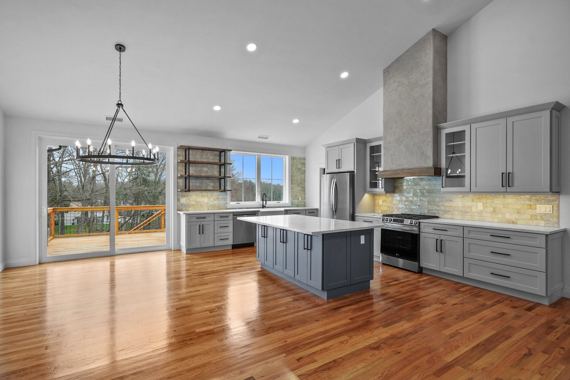 Custom kitchen with island