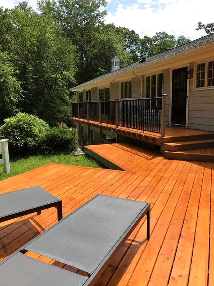 Deck and yard